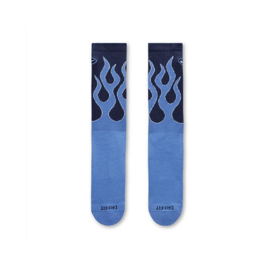 Nike Everyday Plus Cushioned Crew Flames Socks - Blue/Black