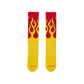 Nike Everyday Plus Cushioned Crew Flames Socks - Yellow/Red