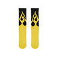 Nike Everyday Plus Cushioned Crew Flames Socks - Yellow/Black
