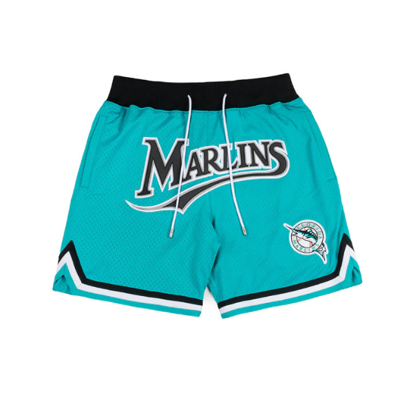Mitchell & Ness x Just Don Cooperstown Marlins Shorts - Teal