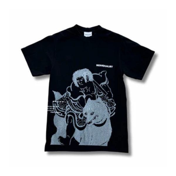 Individualist Kintaro Big Print T-Shirt - Vintage Black