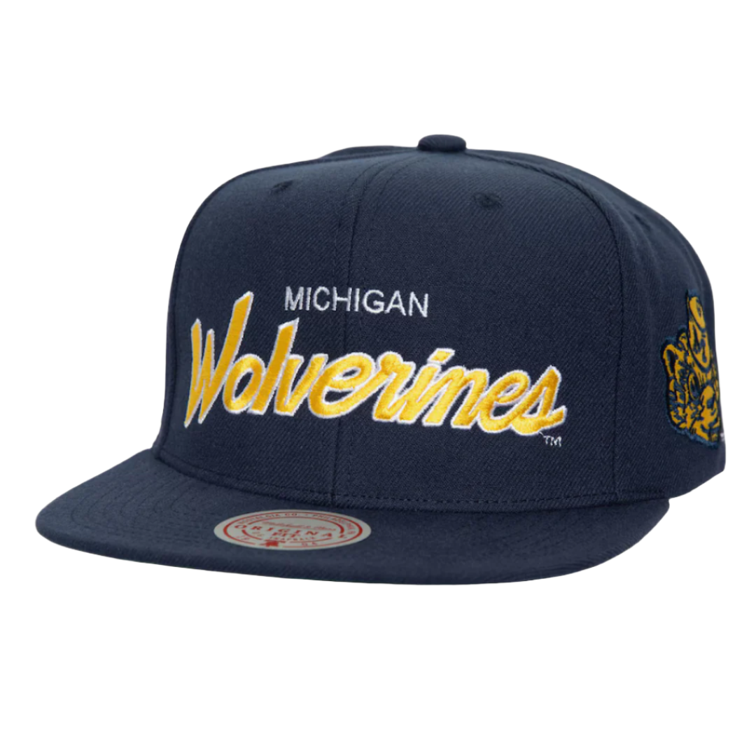 Mitchell & Ness x Just Don Michigan Wolverines Snapback - Navy