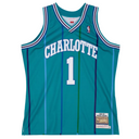 Mitchell & Ness Muggsy Bogues 1992 Charlotte Hornets Classics Jersey - Teal