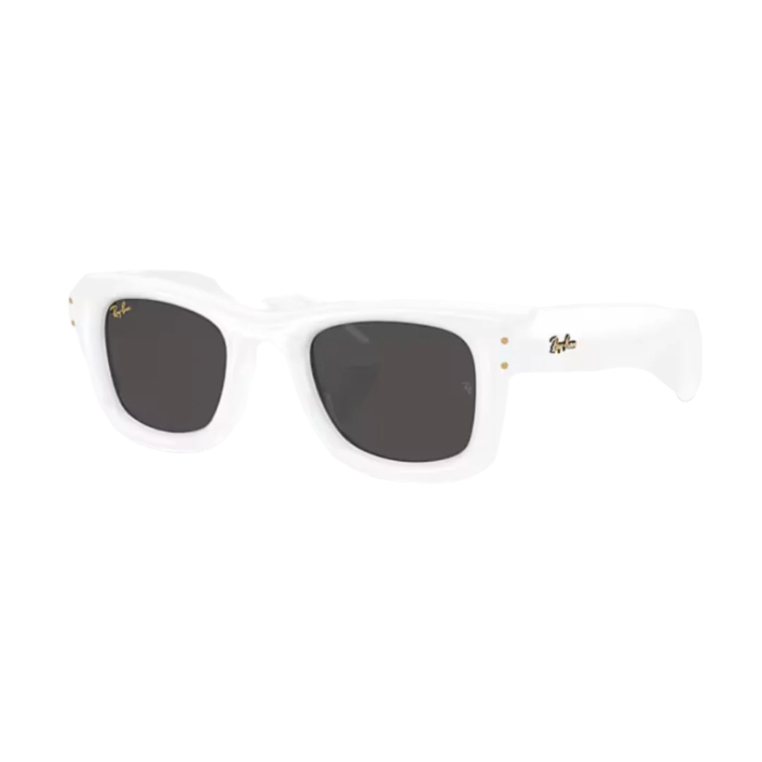 Ray-Ban x Asap Rocky Black Lens Sunglasses - Polished White