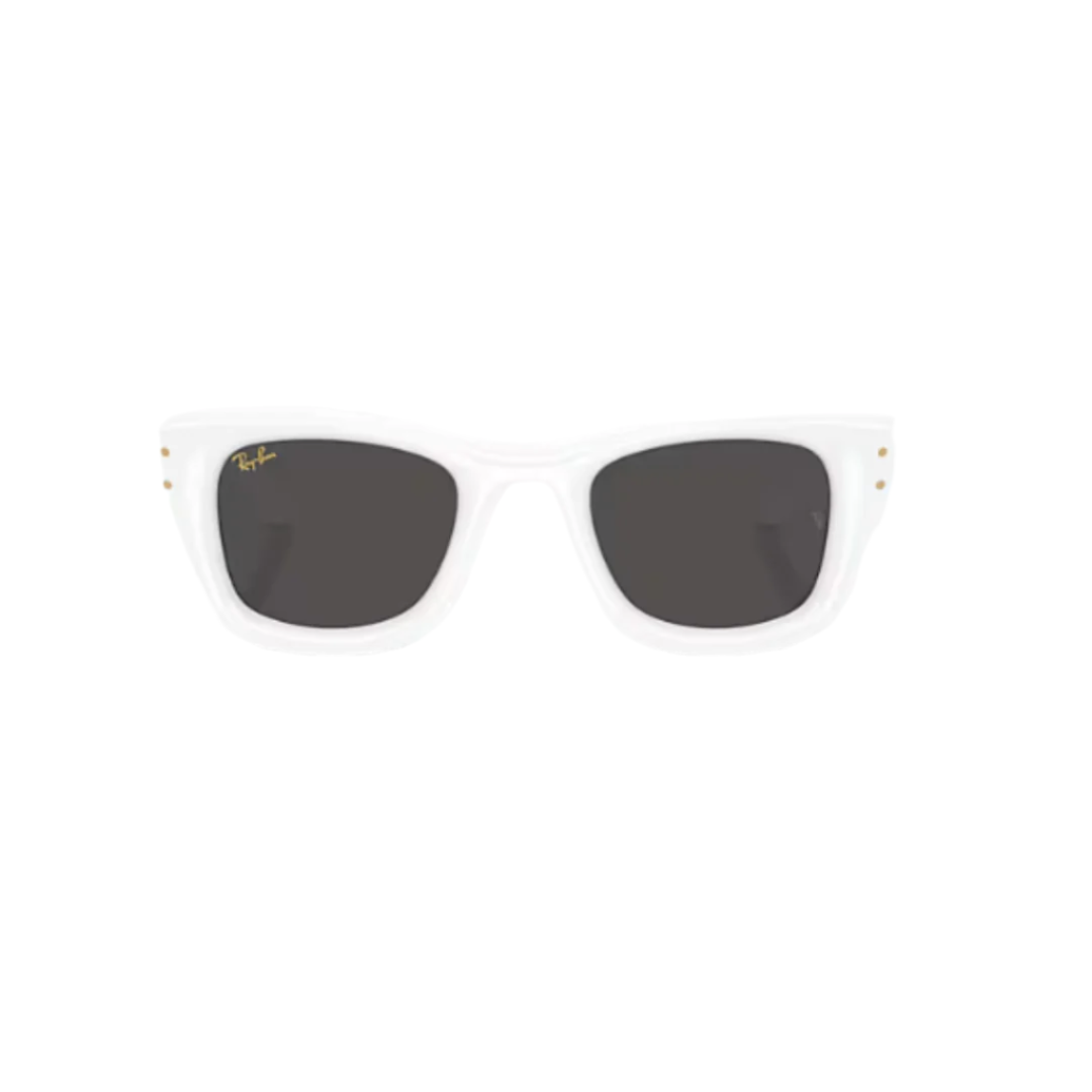 Ray-Ban x Asap Rocky Black Lens Sunglasses - Polished White