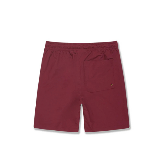 Jordan Craig Embroidered Camp Shorts - Wine