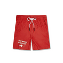 Boys Jordan Craig Embroidered Camp Shorts - Red