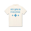Boys Jordan Craig Embroidered Mechanic Shirt - Cream