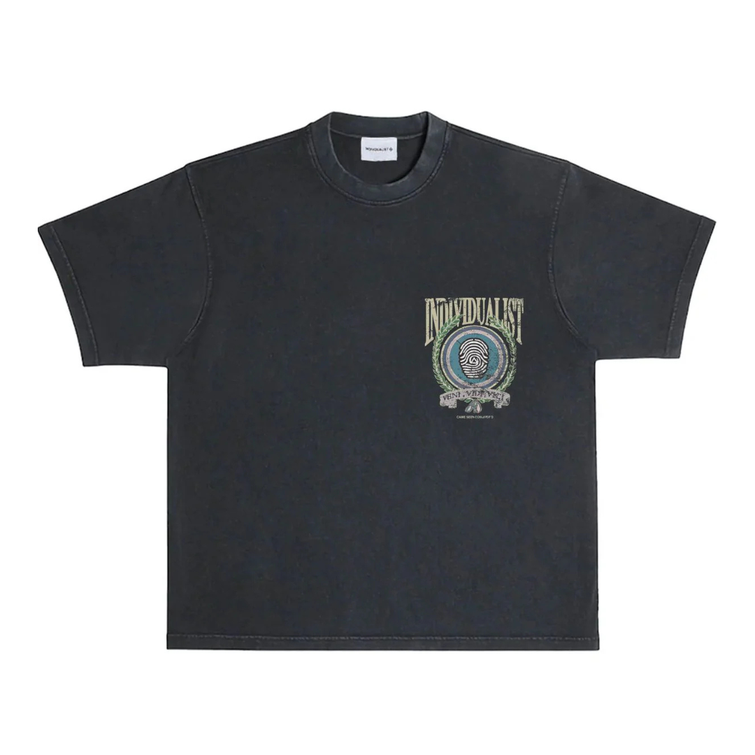Individualist Veni Vidi Vici T-Shirt - Vintage Black