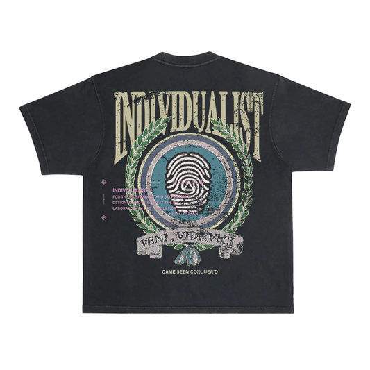 Individualist Veni Vidi Vici T-Shirt - Vintage Black