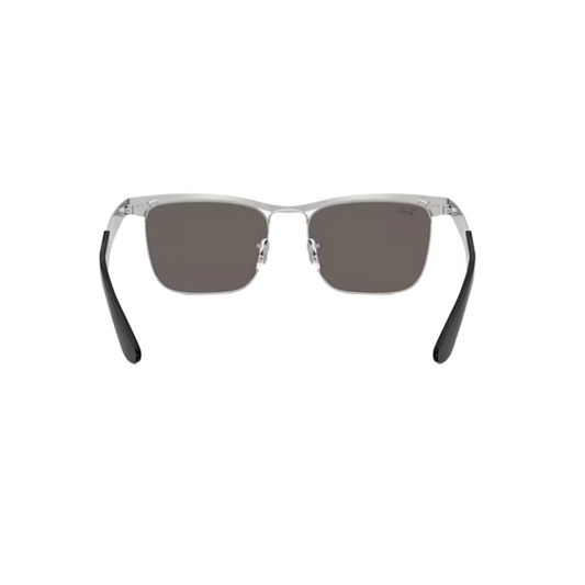 Ray-Ban Deluxe Wayfarer Dark Grey Lens Sunglasses - Silver