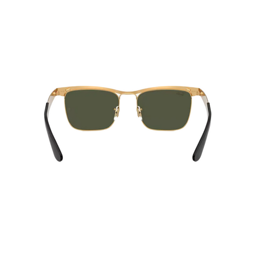 Ray-Ban Deluxe Wayfarer Green Lens Sunglasses - Legend Gold