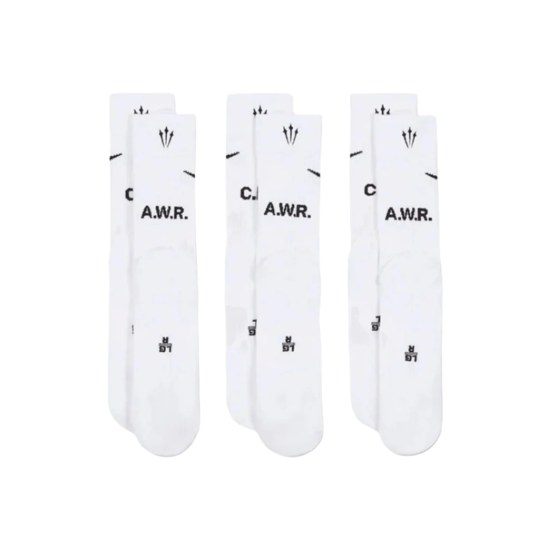 Nike x NOCTA Crew 3 Pack Sock - White