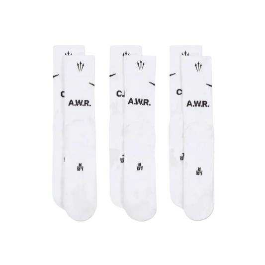 Nike x NOCTA Crew 3 Pack Sock - White