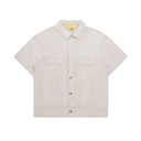 Diet Starts Monday Canvas Short Sleeve Trucker Jacket - Natural