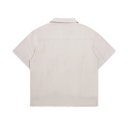 Diet Starts Monday Canvas Short Sleeve Trucker Jacket - Natural