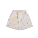 Diet Starts Monday Canvas Cargo Shorts - Natural