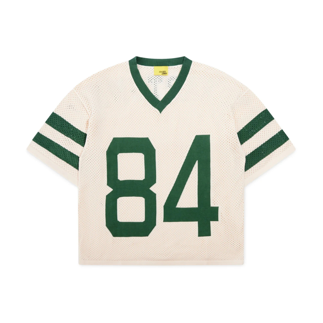 Diet Starts Monday Knitted Mesh Jersey - Cream/Green