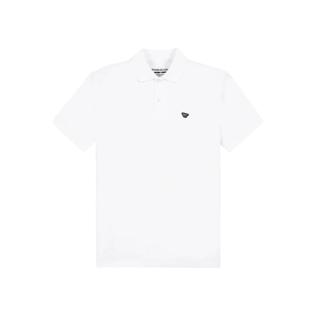 Paper Planes Solid Polo Shirt - White
