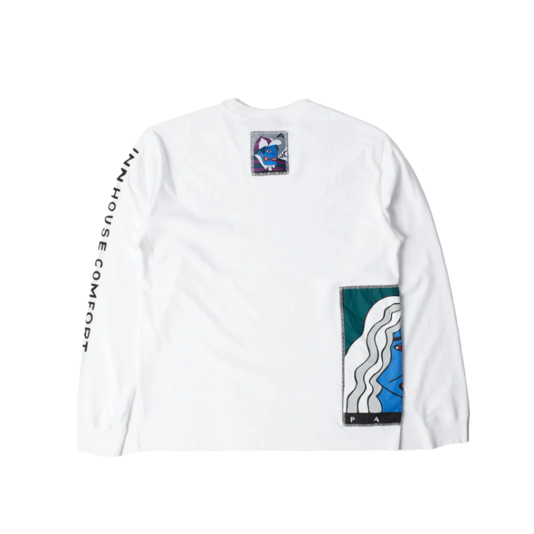 Parra Your Face LS T-Shirt - White