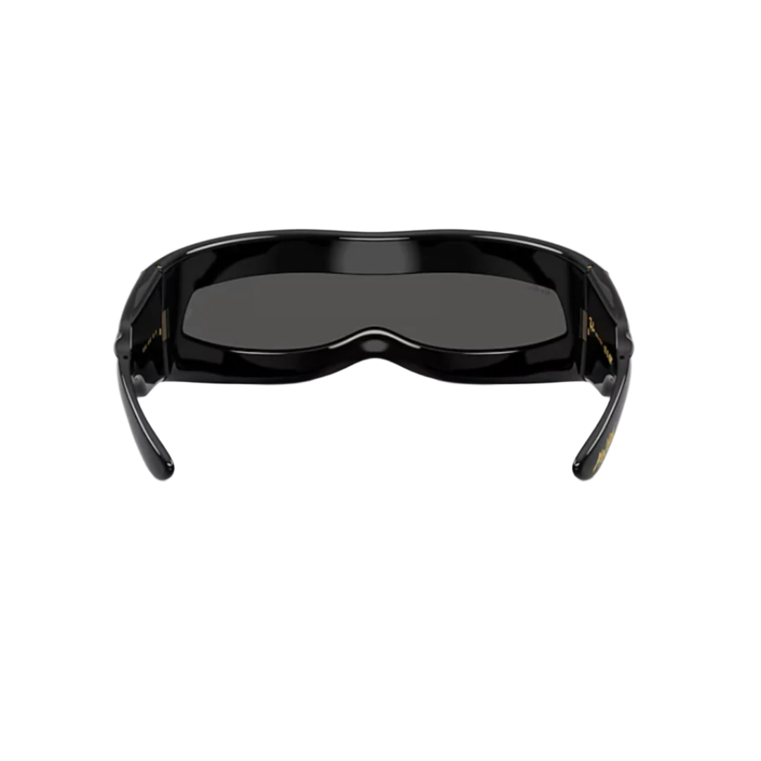 Ray-Ban x Asap Rocky Ultra-Wrap Black Lens Thick Brim Sunglasses - Black