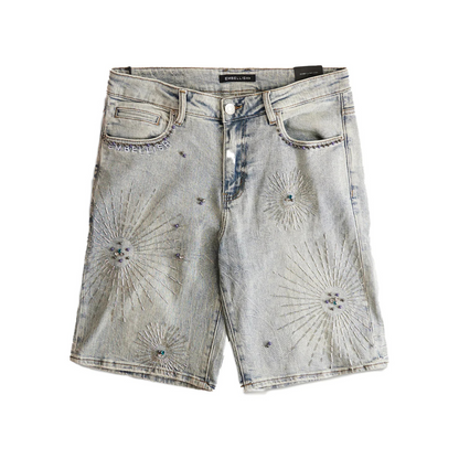 Embellish Krystos Shorts - Bleach Wash