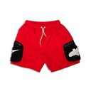 SMPL Cargo Shorts - Red