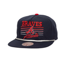 Mitchell & Ness Atlanta Braves MLB Lines Deadstock Snapback - Navy