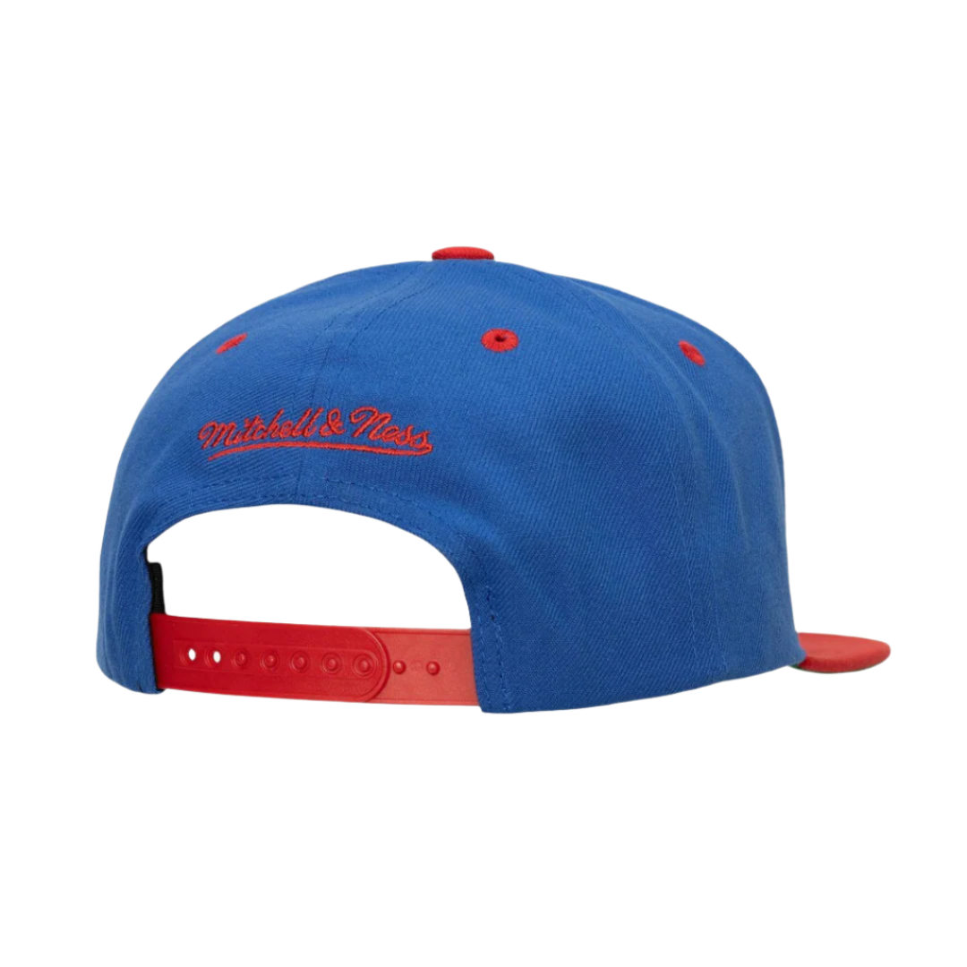 Mitchell & Ness Atlanta Braves Buzz Coop Snapback - Blue/Red