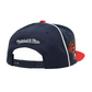 Mitchell & Ness MLB Atlanta Braves Pipe Snapback - Navy/Red