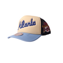 Mitchell & Ness Atlanta Braves "30th Season" Snapback Hat - "Off White Light Blue"