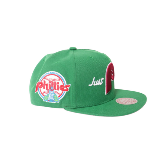 Mitchell & Ness x Just Don Philadelphia Phillies Script Hat - Green