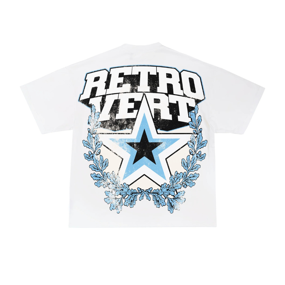 Retrovert Blue Star Tee - Blue