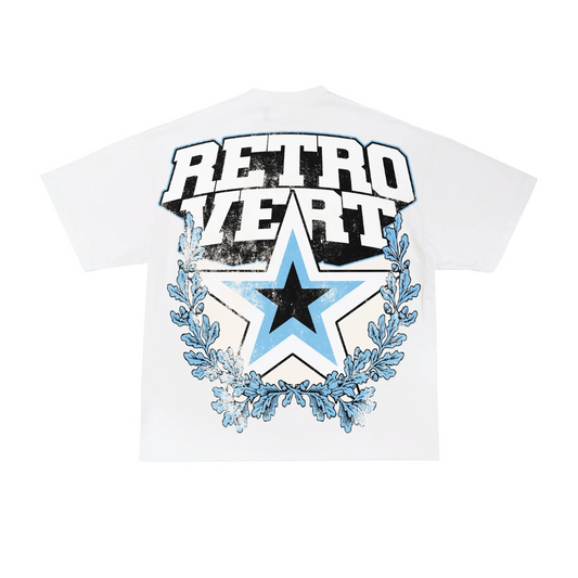 Retrovert Blue Star Tee - Blue