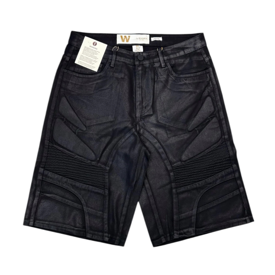 Waimea Waxed Jorts - Washed Black