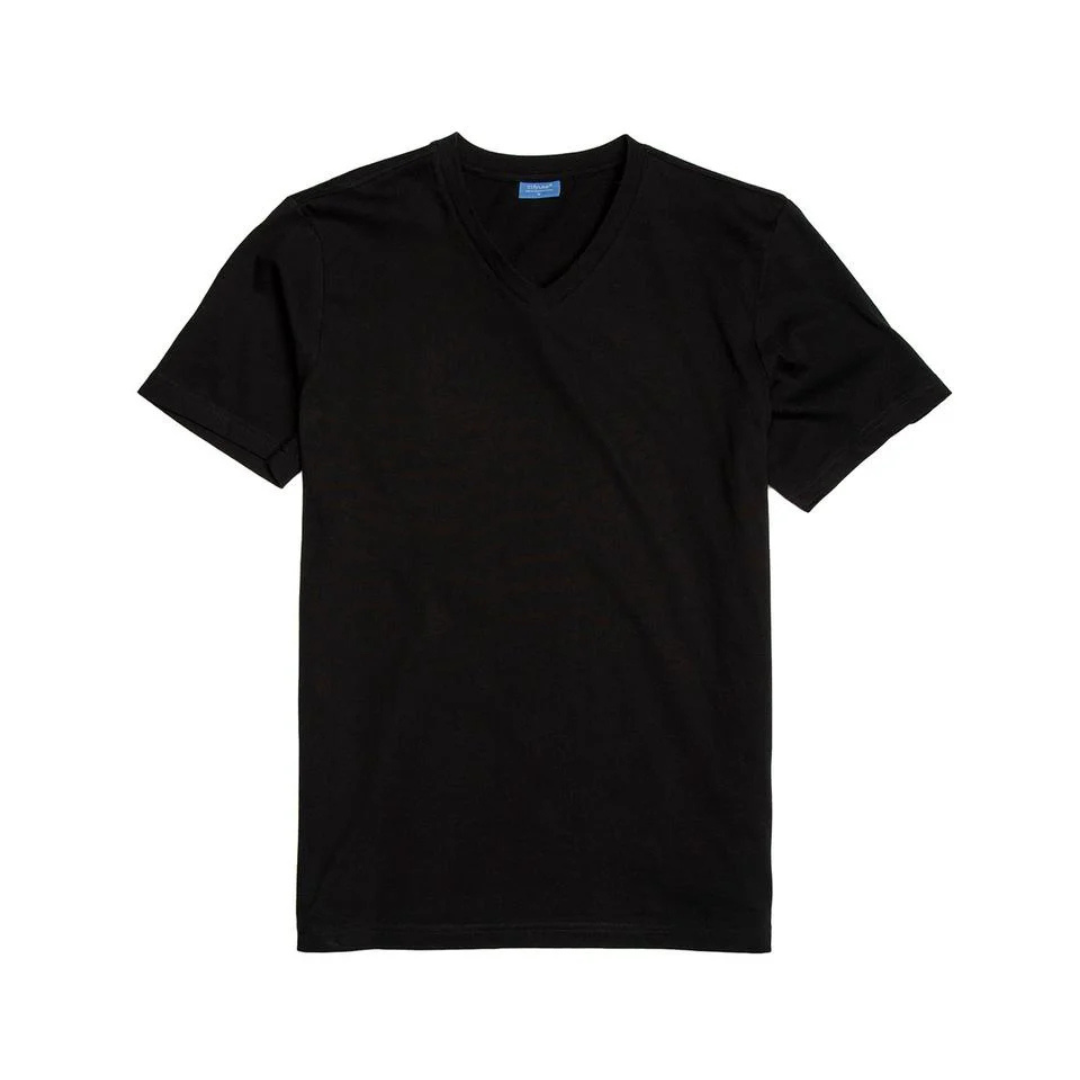 CityLab Fitted V-Neck T-Shirt - Black