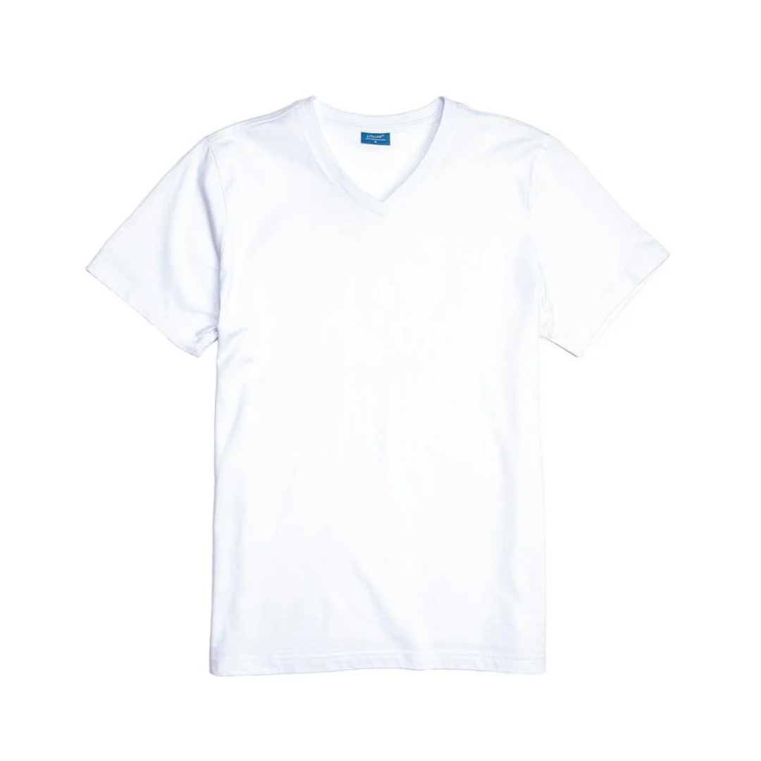 CityLab Fitted V-Neck T-Shirt - White