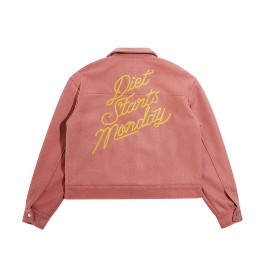 Diet Starts Monday Trouble Jacket - Peach