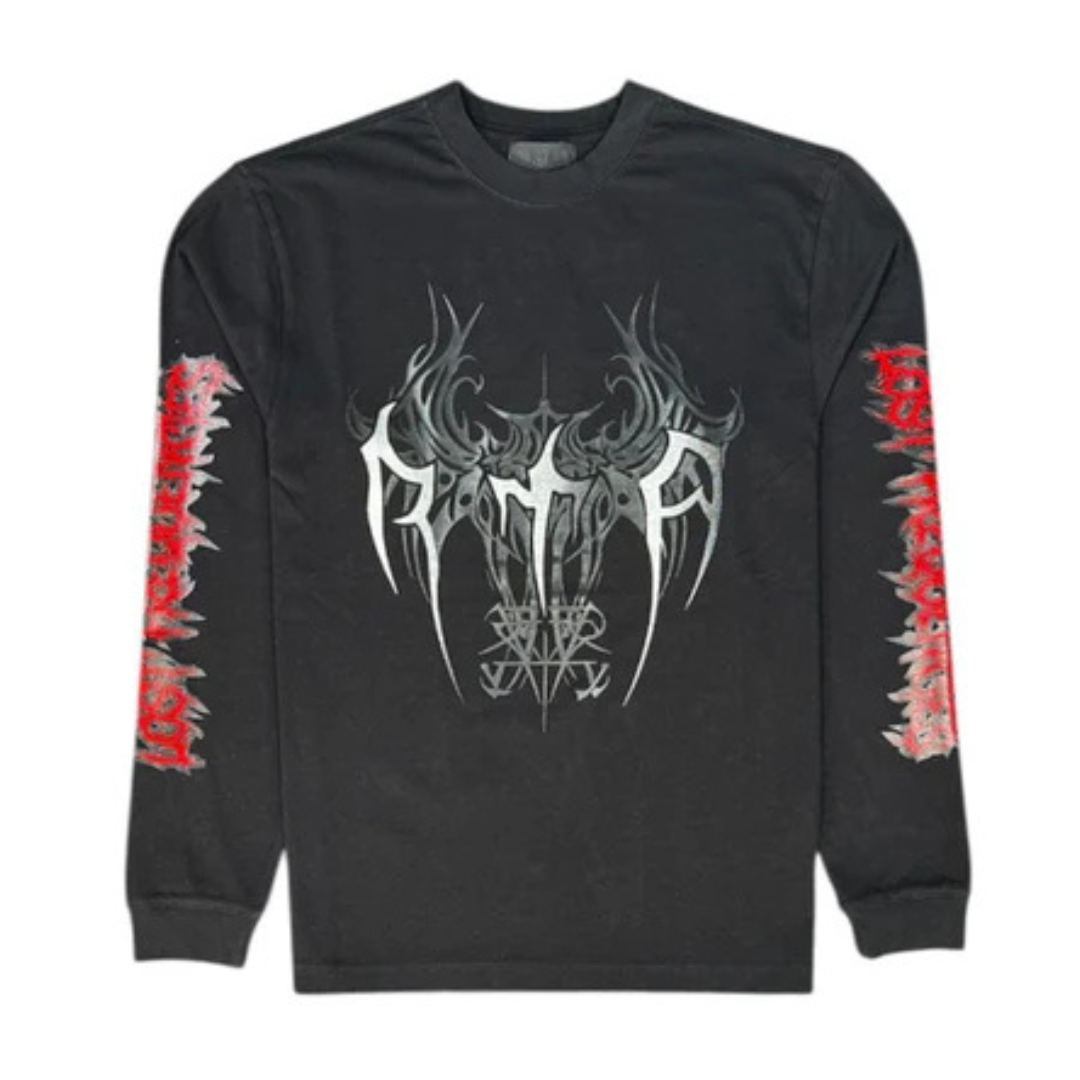 RtA Lawrence Cyber Sigilism LS T-Shirt - Black