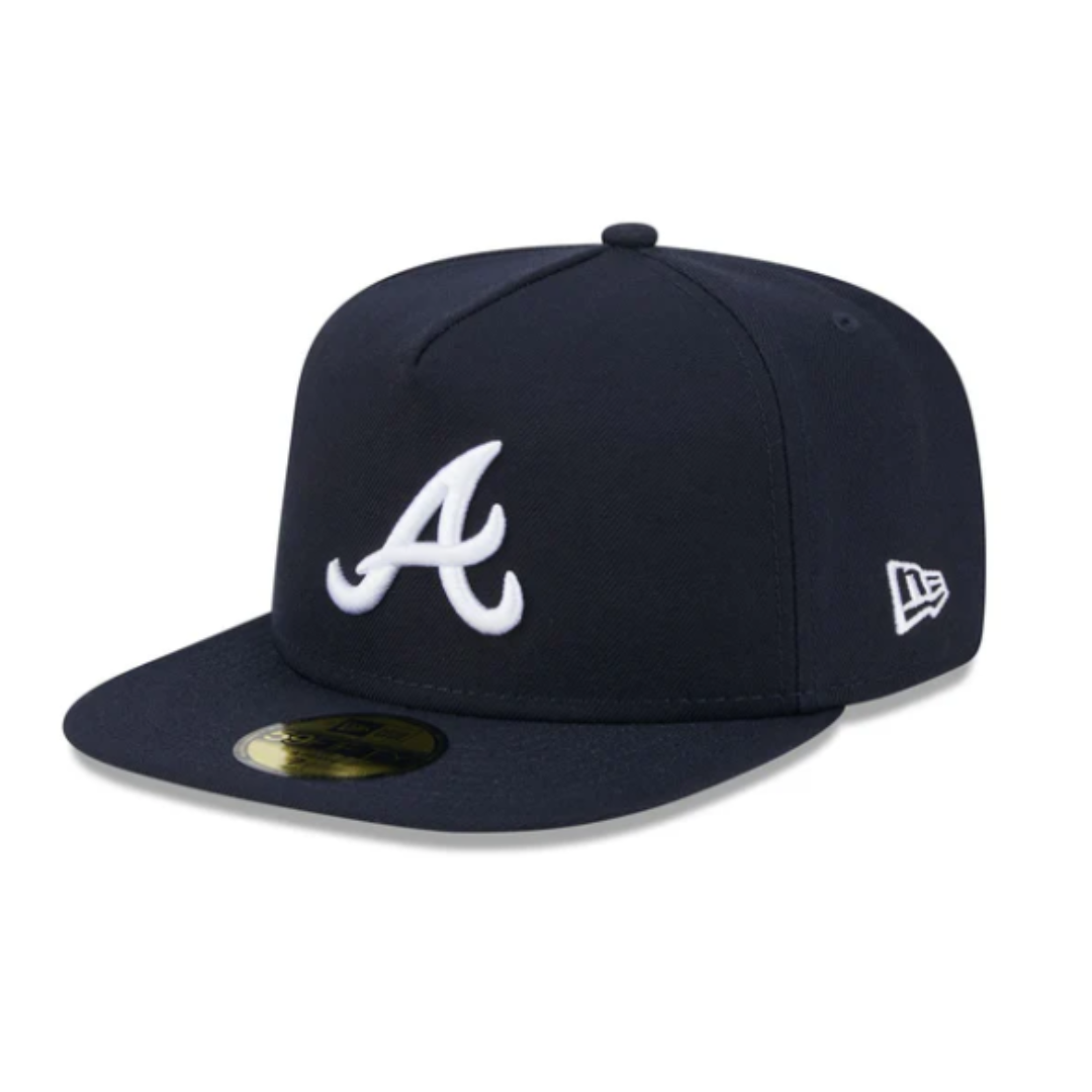 New Era 59Fifty Atlanta Braves Easy A-Frame Fitted Hat - Navy
