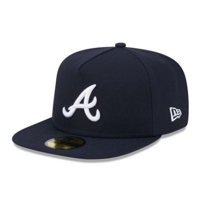 New Era 59Fifty Atlanta Braves Easy A-Frame Fitted Hat - Navy