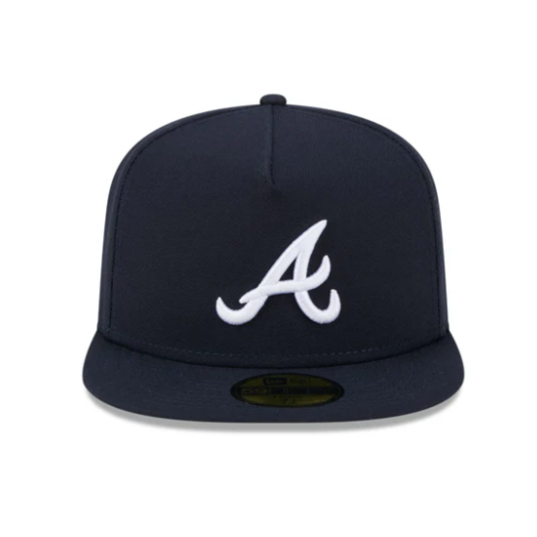 New Era 59Fifty Atlanta Braves Easy A-Frame Fitted Hat - Navy