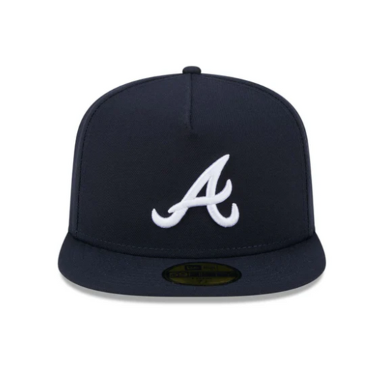 New Era 59Fifty Atlanta Braves Easy A-Frame Fitted Hat - Navy