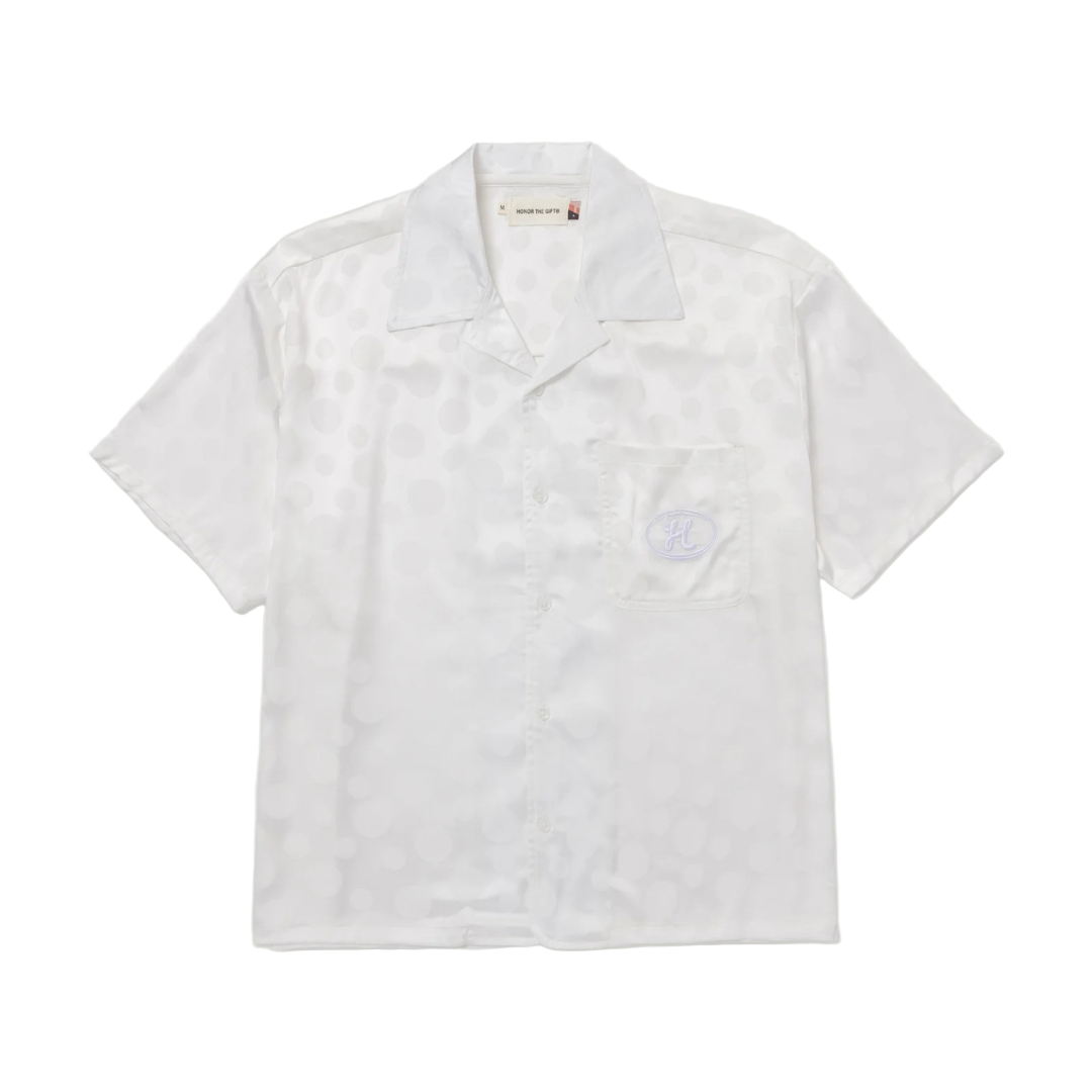 Honor The Gift Polka Dot Camp Tee - White