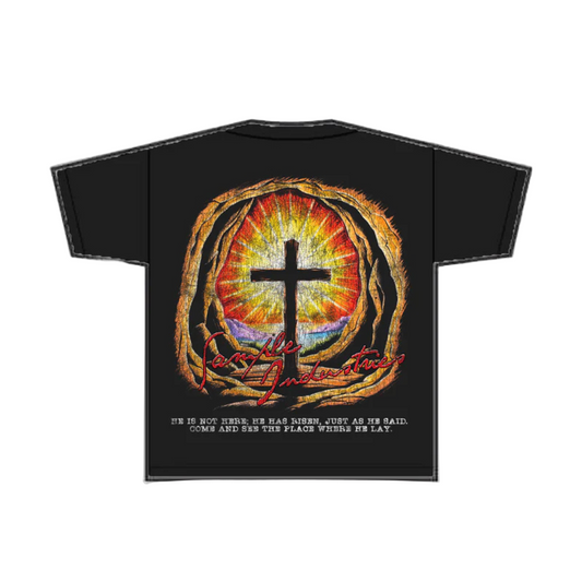 SMPL Cross Jesus Tee - Black