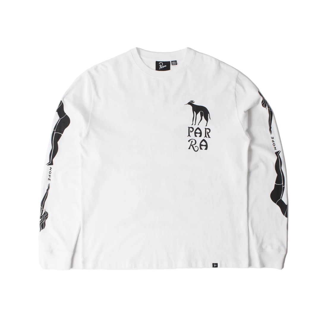 Parra Dog Training LS T-Shirt - White