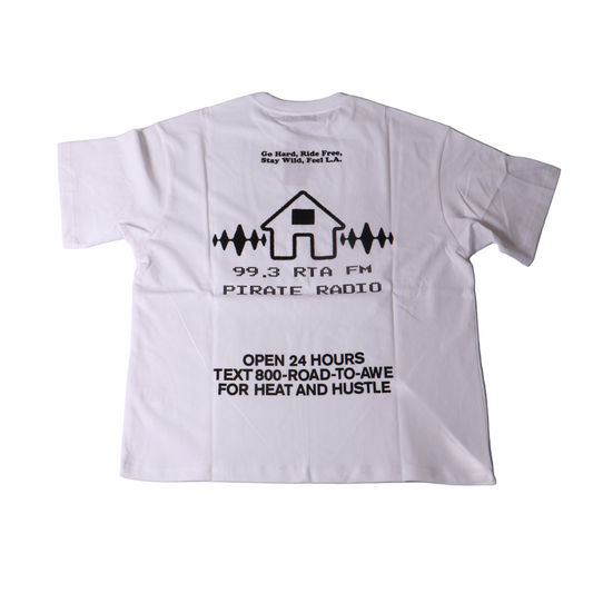 RtA Colin Radio House Tee - White