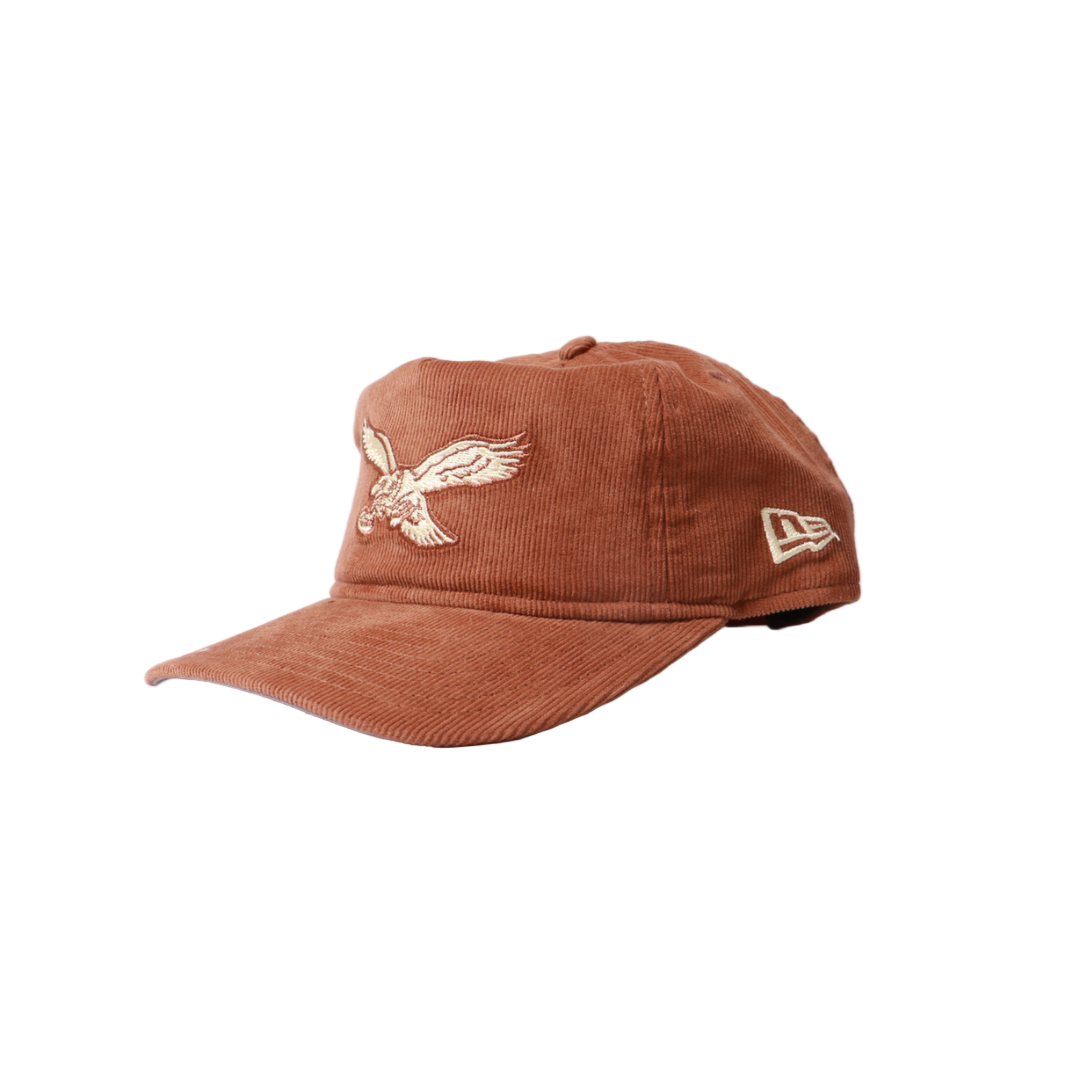 New Era 1920 Nostalgic Philadelphia Eagles Corduroy Snapback - Brown