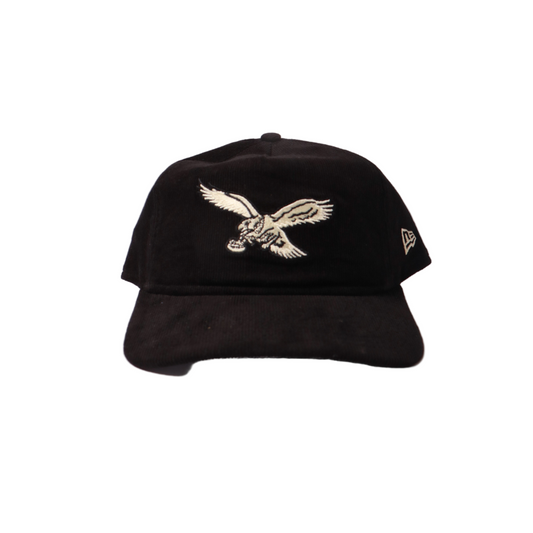 New Era 1920 Nostalgic Philadelphia Eagles Corduroy Snapback - Black