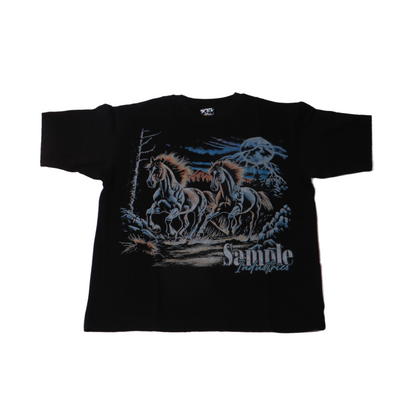 SMPL Horse Tee - Black